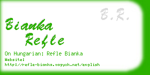 bianka refle business card